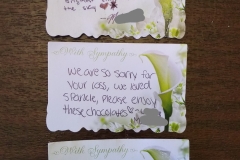 Notes received with flowers